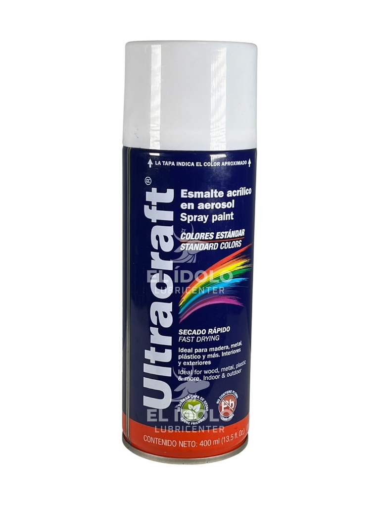 PINTURA ACRILICA BLANCO BRILLANTE 400 ml