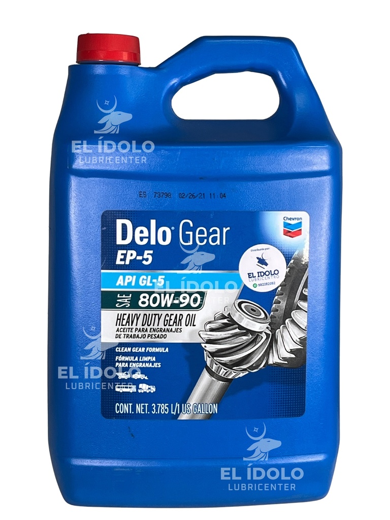 DELO GEAR SAE 80W90 GALON 3.78 L 