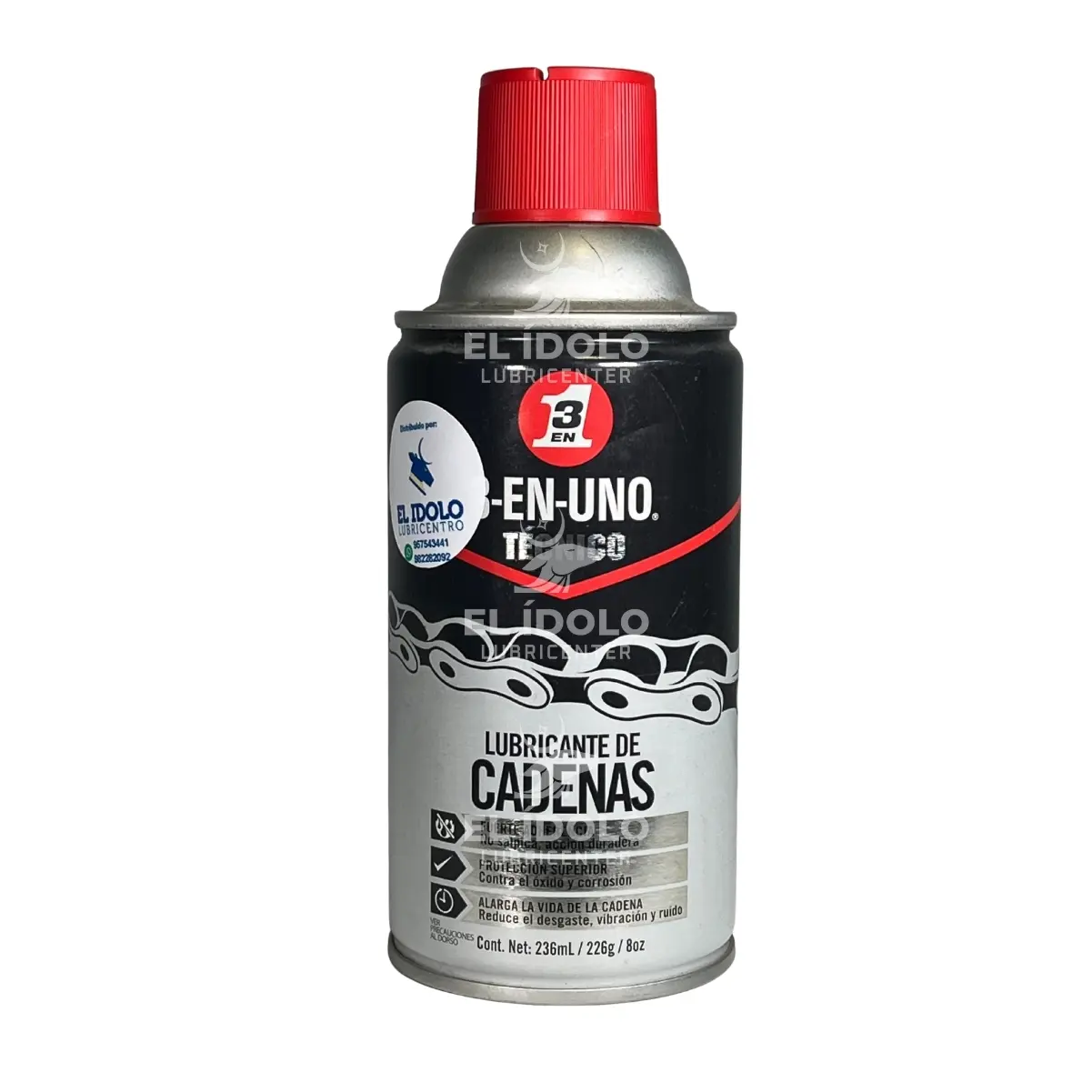 3 EN 1 LUBRICANTE DE CADENA 8 OZ