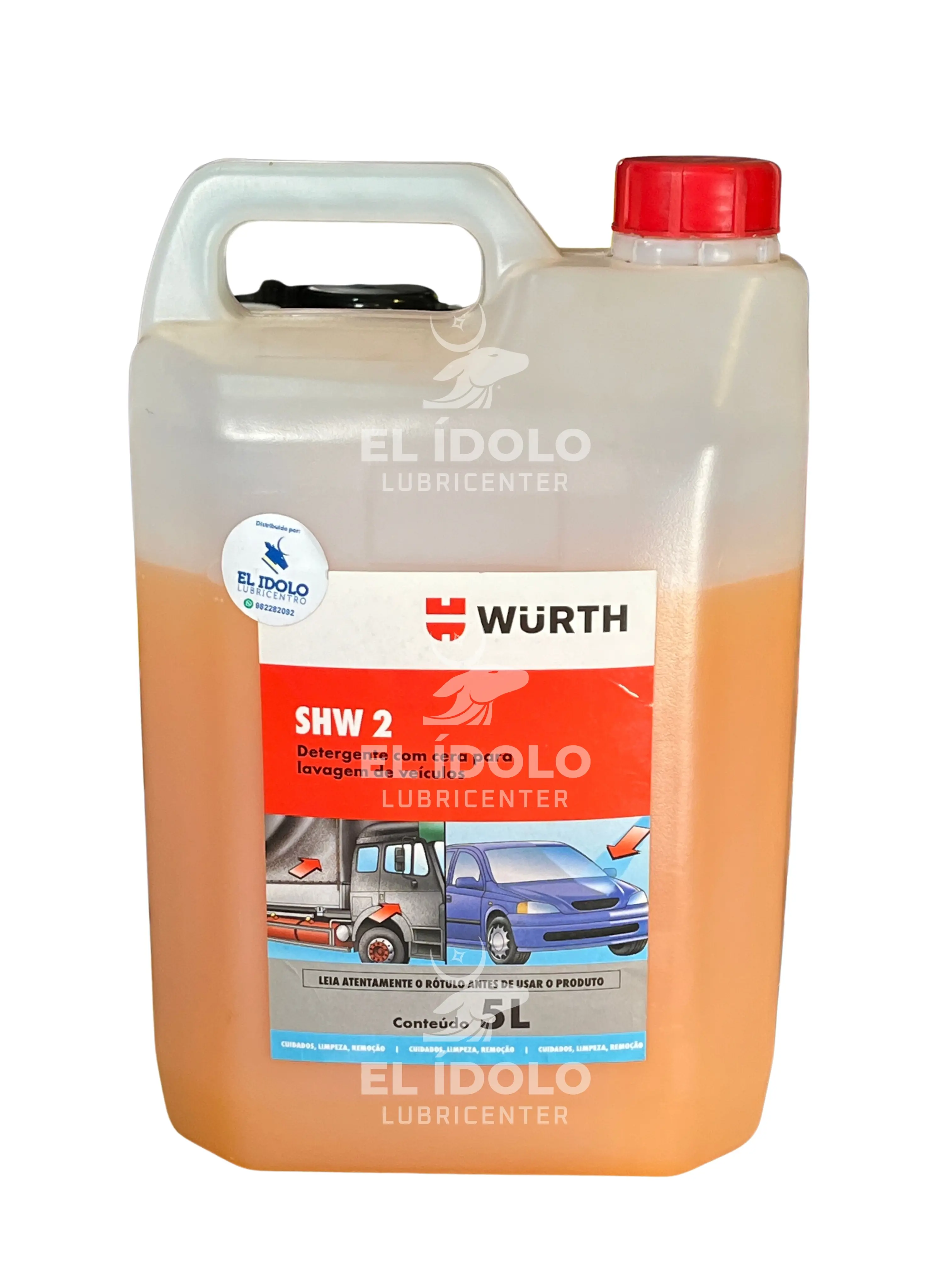 WURTH SHW2 DETERGENTE PARA VEHICULO CON CERA GALON