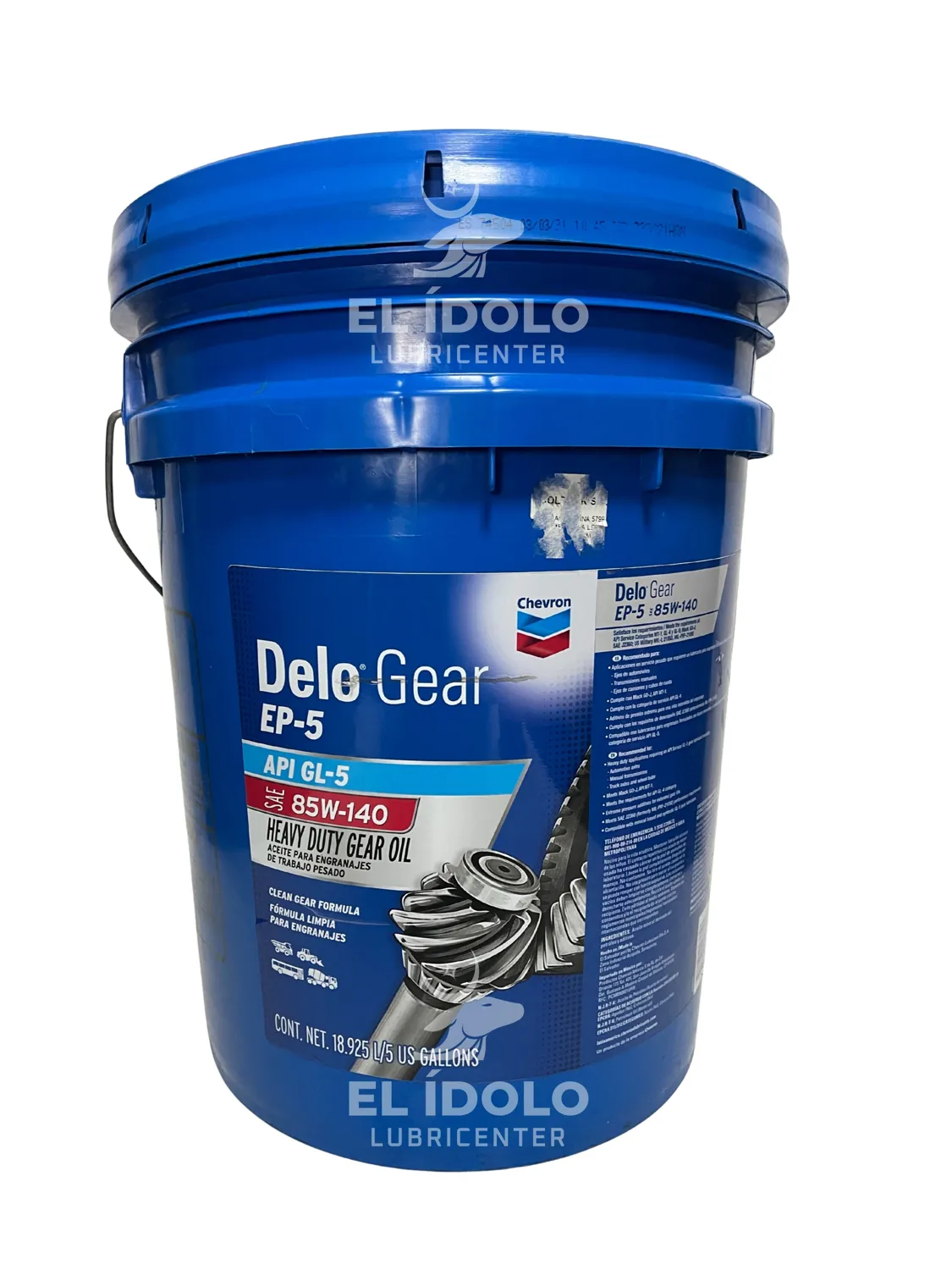 CHEVRON DELO GEAR GL-5 85W-140 BALDE