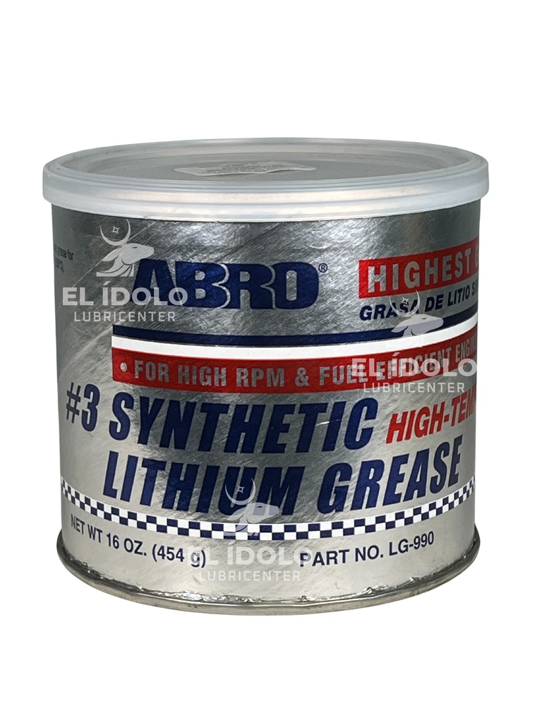 ABRO #3 SYNTHETIC LITHIUM GREASE NGLI 3 16 OZ
