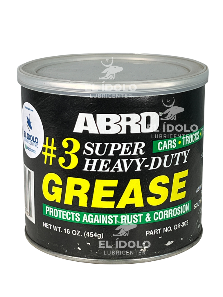  ABRO #3 SUPER HEAVY DUTY GREASE NGLI3 MULTIPROPOSITO 16 OZ