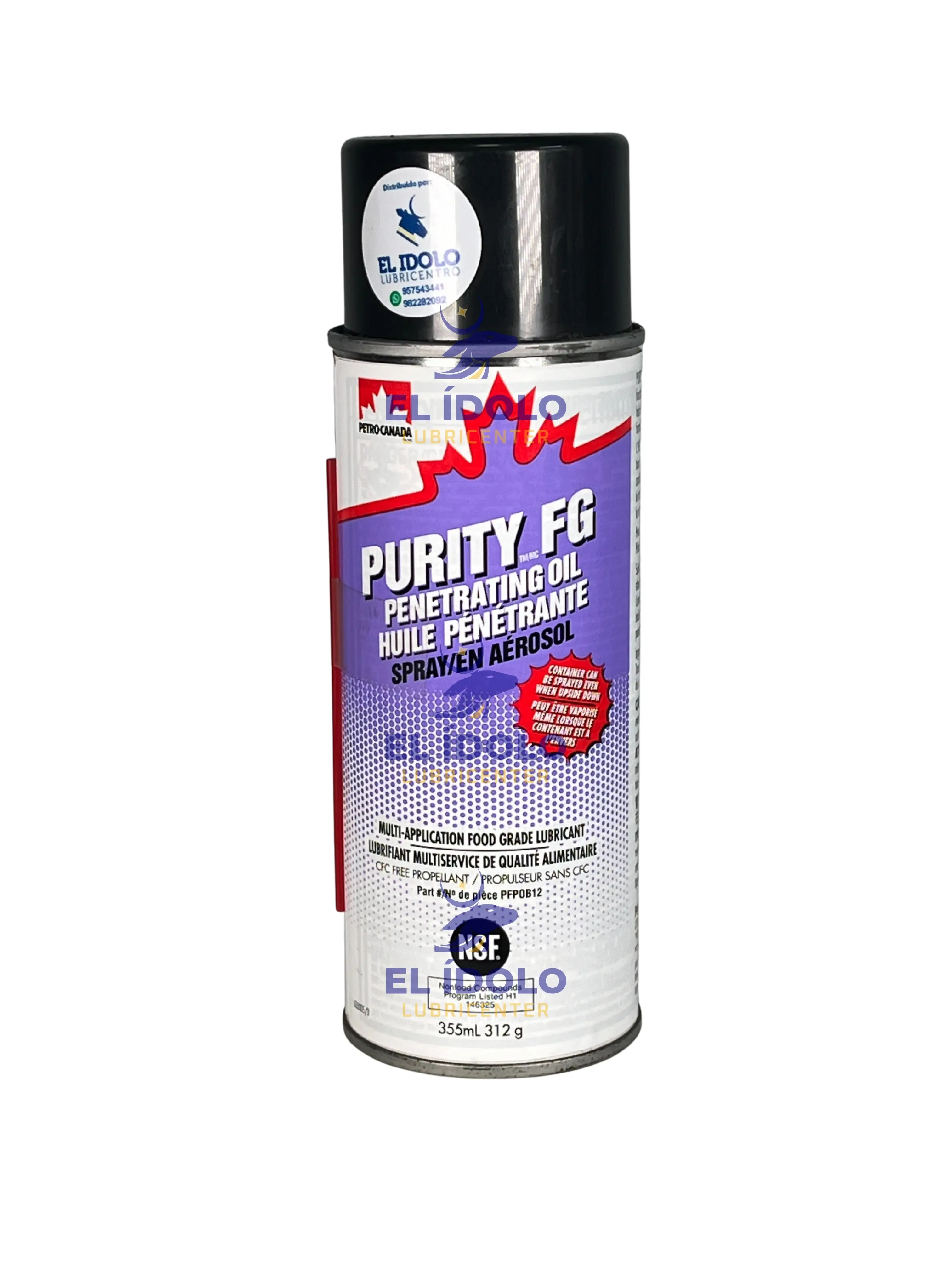 PETROCANADA PURITY FG PENETRATING OIL SPRAY (GRADO ALIMENTARIO) 312GR