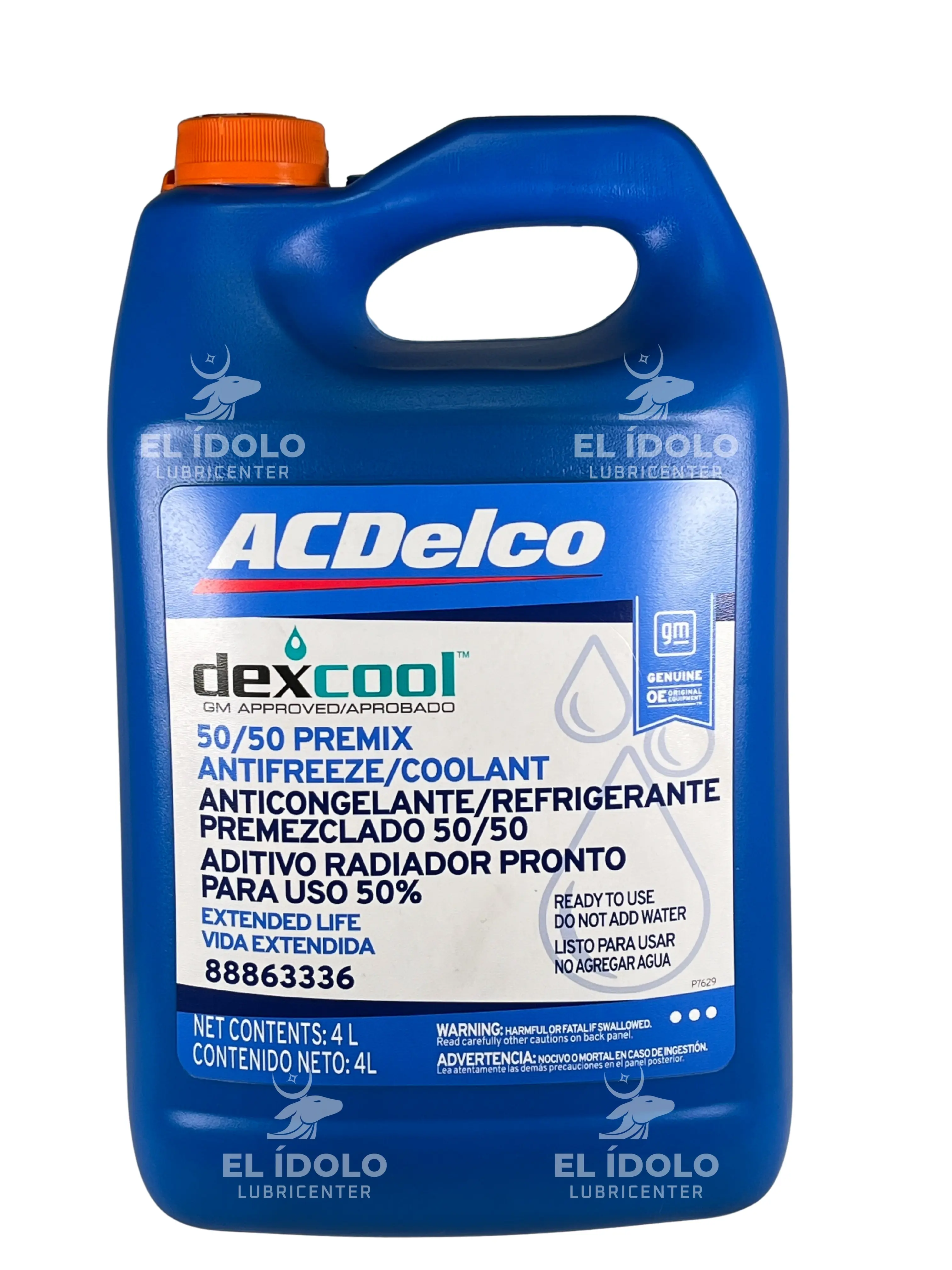 ACDELCO REFRIGERANTE DEXCOOL 50% ANARANJADO GALON