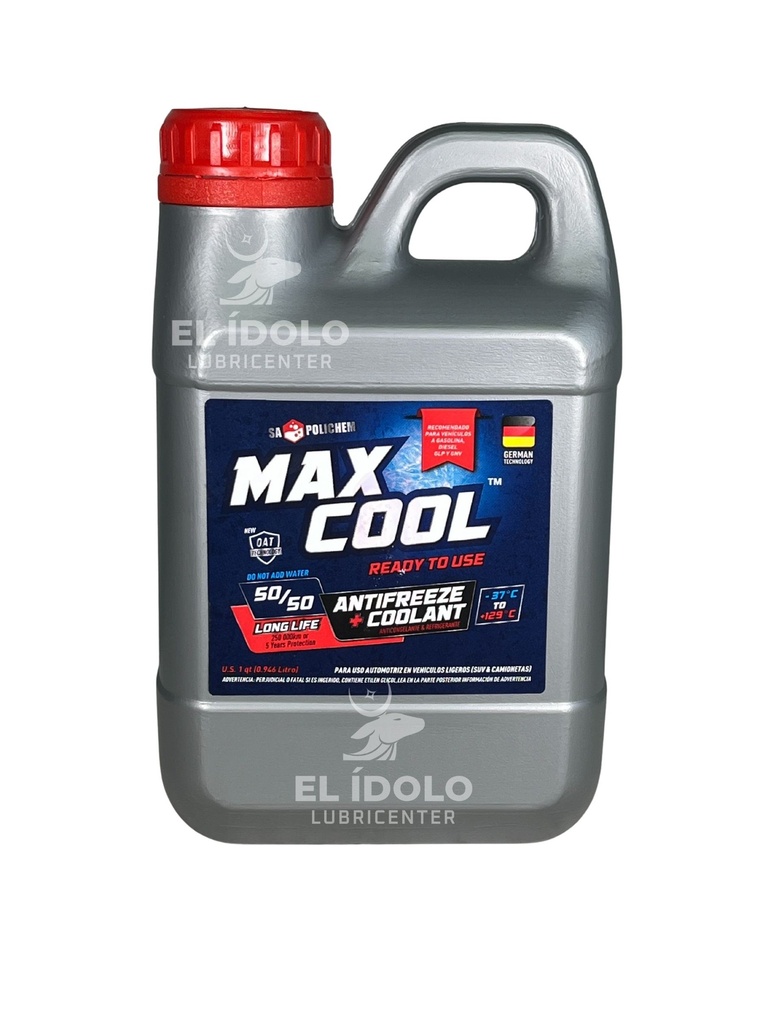 MAXCOOL REFRIGERANTE CONCENTRACION 50% ROJO 946 ML 