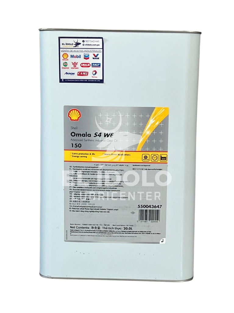 SHELL OMALA S4 WE 150 20LT