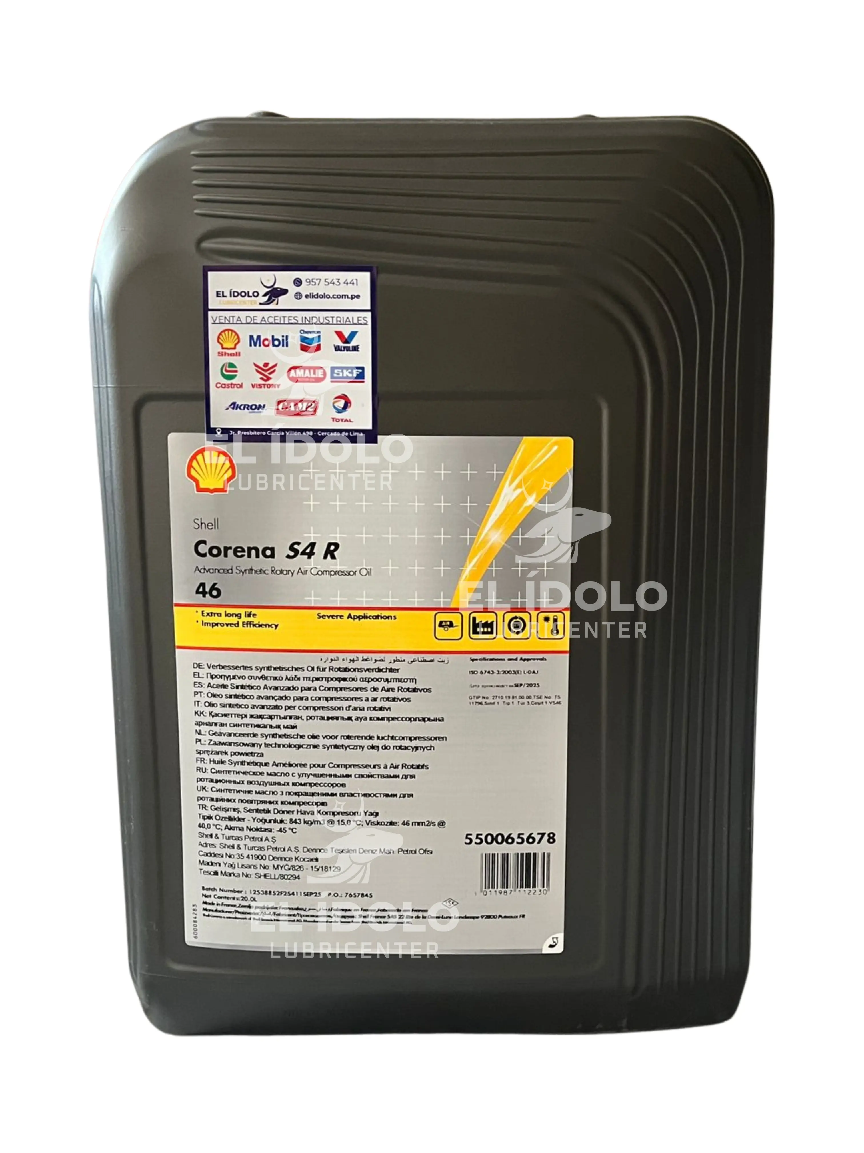 SHELL CORENA S4 R46 SINTÉTICO BD 