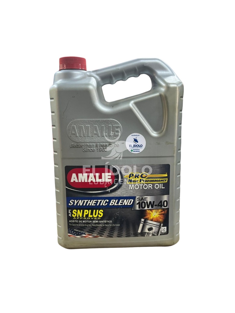 AMALIE SYNTHETIC BLEND SN PLUS APPROVED 10W40 GALON  