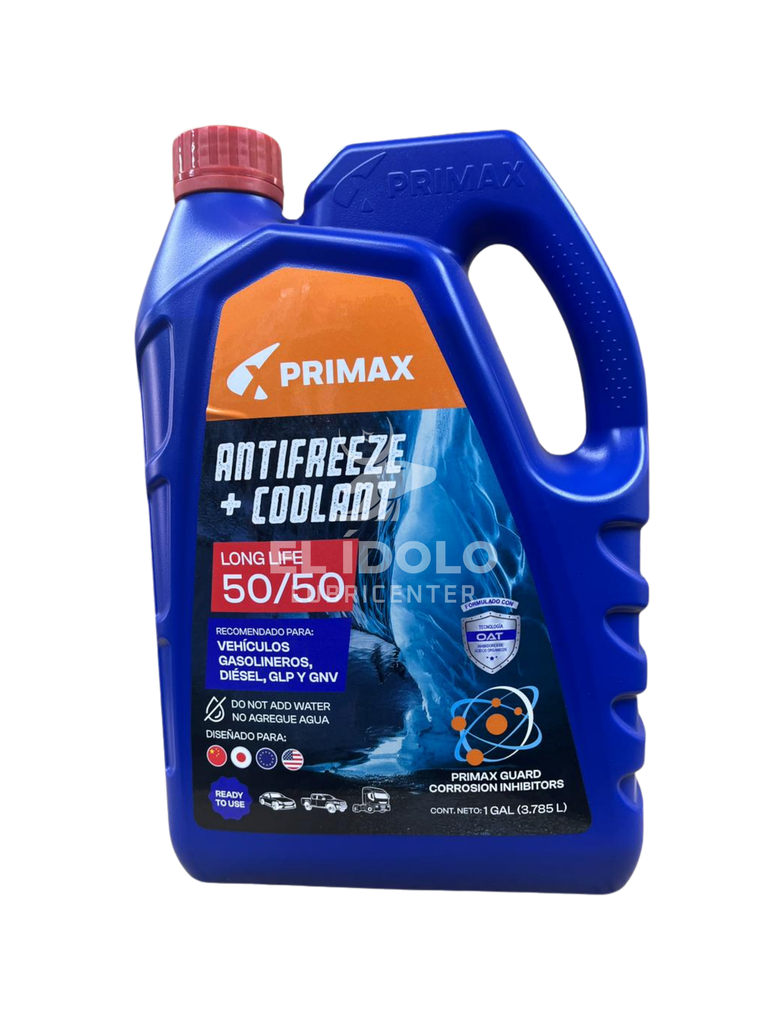 PRIMAX REFRIGERANTE COOLANT TRANSPORT 50/50 GALON 