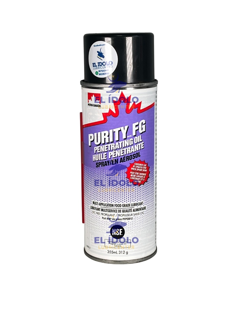 PURITY FG PENETRATING OIL SPRAY (GRADO ALIMENTARIO) 312 g